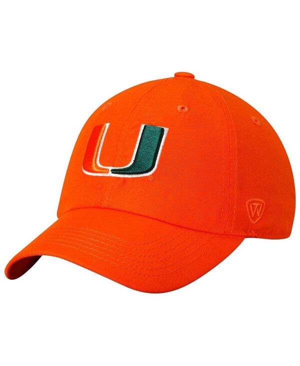【送料無料】 トップオブザワールド メンズ 帽子 アクセサリー Men's Orange Miami Hurricanes Primary Logo Staple Adjustable Hat Orange：ReVida