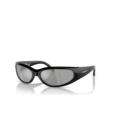 【送料無料】 アーネット メンズ サングラス・アイウェア アクセサリー Men's Catfish Polarized Sunglasses Mirror AN4302 Black