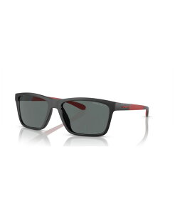 A[lbg Y ANZT[ TOXEACEFA Arnette Men's Middlemist Polarized Sunglasses Polar AN4328U Black ubN