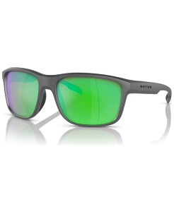 �l�C�e�B�u�A�C�E�F�A �����Y �A�N�Z�T���[ �T���O���X�E�A�C�E�F�A Native Eyewear Native Men's Gorge Polarized Sunglasses Mirror Polar XD9040 Matte Gray �O���[