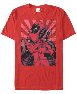�t�B�t�X�T�� �����Y �g�b�v�X T�V���c Fifth Sun Marvel Men's Deadpool Close To The Heart Short Sleeve T-Shirt Red ���b�h