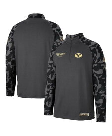 【送料無料】 コロシアム メンズ ジャケット・ブルゾン アウター Men's Charcoal BYU Cougars OHT Military-Inspired Appreciation Long Range Raglan Quarter-Zip Jacket Charcoal