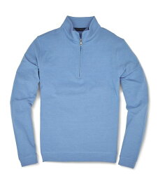 【送料無料】 スコットバーバー メンズ パーカー・スウェット アウター Men's Stripe Zip Mock Sweatshirt Marine