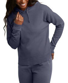 【送料無料】 ヘインズ レディース パーカー・スウェット フーディー アウター Hasen Women's Comfortwash Hoodie Sweatshirt Anchor Slate