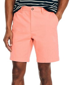 【送料無料】 ナウティカ メンズ ハーフパンツ・ショーツ ボトムス Classic-Fit 8.5" Stretch Chino Flat-Front Deck Short Pale Coral