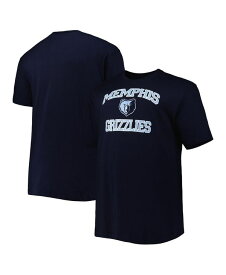 【送料無料】 プロファイル メンズ Tシャツ トップス Men's Navy Memphis Grizzlies Big and Tall Heart and Soul T-shirt Navy