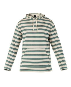 �n�[���[ �����Y �A�E�^�[ �p�[�J�[�E�X�E�F�b�g �p�[�J�[ Hurley Men's Striped Modern Surf Poncho Hoodie Bone �X�g���C�v