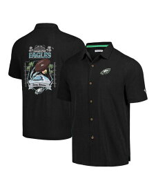 【送料無料】 トッミーバハマ メンズ シャツ トップス Men's Black Philadelphia Eagles Tidal Kickoff Camp Button-Up Shirt Black