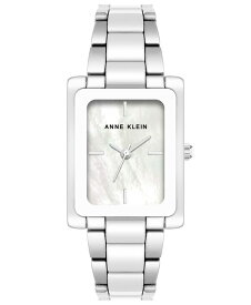 【送料無料】 アンクライン レディース 腕時計 アクセサリー Women's Three-Hand Quartz Silver-Tone Alloy with White Ceramic Bracelet Watch 24mm Silver-Tone, White