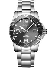 【送料無料】 ロンジン メンズ 腕時計 アクセサリー Men's Swiss Automatic HydroConquest Stainless Steel Bracelet Watch 41mm No Color