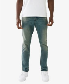 【送料無料】 トゥルーレリジョン メンズ デニムパンツ ジーンズ ボトムス Men's Rocco Flap Big T Skinny Jeans Lightning Medium Wash