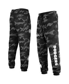 【送料無料】 ニューエラ メンズ カジュアルパンツ ボトムス Men's Black Los Angeles Dodgers Camo Jogger Pants Black