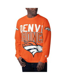 【送料無料】 スターター メンズ Tシャツ トップス Men's Orange Denver Broncos Clutch Hit Long Sleeve T-shirt Orange