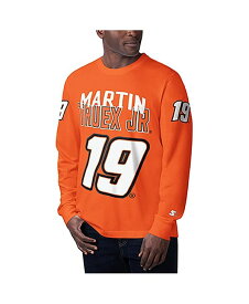 【送料無料】 スターター メンズ Tシャツ トップス Men's Orange Martin Truex Jr Clutch Hit Graphic Long Sleeve T-shirt Orange