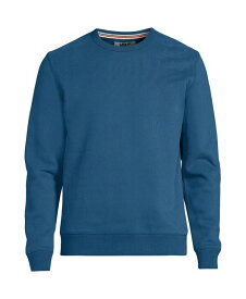 【送料無料】 ランズエンド メンズ パーカー・スウェット アウター Men's Tall Long Sleeve Serious Sweats Crewneck Sweatshirt Evening blue