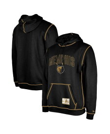 【送料無料】 ニューエラ メンズ パーカー・スウェット フーディー アウター Men's Black Memphis Grizzlies 2023/24 City Edition Satin Stitch Elite Pack Pullover Hoodie Black