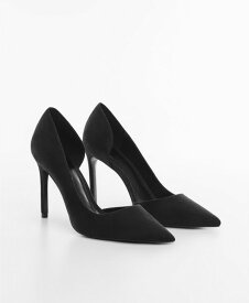 【送料無料】 マンゴ レディース パンプス シューズ Women's Asymmetrical Heeled Shoes Black