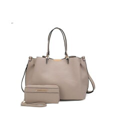 【送料無料】 MKFコレクション レディース ハンドバッグ バッグ Kane Women's Satchel Bag with Wallet by Mia K Taupe