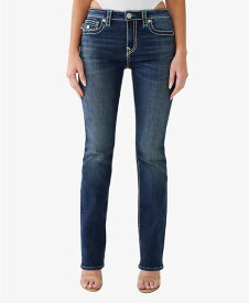 【送料無料】 トゥルーレリジョン レディース デニムパンツ ジーンズ ボトムス Women's Billie Super T Flap Straight Jeans Aizome