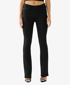 【送料無料】 トゥルーレリジョン レディース デニムパンツ ジーンズ ボトムス Women's Becca Curvy Bootcut Jeans Jet Black