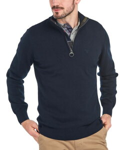 ouA[ Y AE^[ jbgEZ[^[ Barbour Men's Half-Zip Sweater Navy lCr[