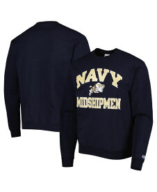 【送料無料】 チャンピオン メンズ パーカー・スウェット アウター Men's Navy Navy Midshipmen High Motor Pullover Sweatshirt Navy