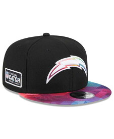 【送料無料】 ニューエラ メンズ 帽子 アクセサリー Men's Black Los Angeles Chargers 2023 NFL Crucial Catch 9FIFTY Snapback Hat Black
