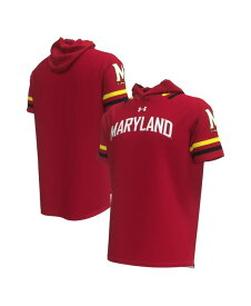 【送料無料】 アンダーアーマー メンズ Tシャツ トップス Men's Red Maryland Terrapins Shooter Raglan Hoodie T-shirt Red