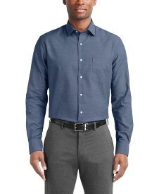 【送料無料】 ヴァンハウセン メンズ シャツ トップス Men's Stain Shield Regular Fit Dress Shirt Painters Blue