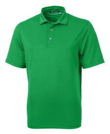 【送料無料】 カッターアンドバック メンズ ポロシャツ トップス Virtue Eco Pique Recycled Men's Polo Shirt Kelly green