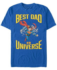 【送料無料】 フィフスサン メンズ Tシャツ トップス Men's Superman Super Best Dad Short Sleeve T-shirt Royal