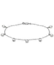 【送料無料】 ジャーニ ベルニーニ レディース ブレスレット・バングル・アンクレット アクセサリー Cultured Freshwater Pearl (5mm) Dangle Link Bracelet Silver