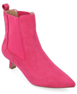 Wl RNV fB[X V[Y u[cECu[c q[ Journee Collection Women's Tenlee Tru Comfort Foam Wide Width Kitten Heel Booties Fuchsia t[V