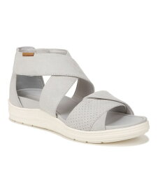 【送料無料】 ドクター・ショール レディース サンダル シューズ Women's Time Off Fun Ankle Strap Sandals Vapor Grey Microfiber