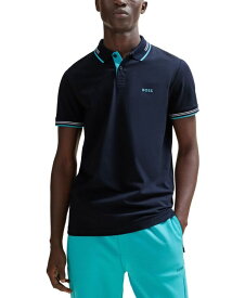 【送料無料】 ヒューゴボス メンズ ポロシャツ トップス Men's Branded Slim-Fit Polo Shirt Dark Blue