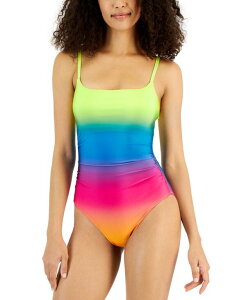 yz uJ fB[X ㉺Zbg  Women's Setting Sun Tank One-Piece Swimsuit Ombre/multi