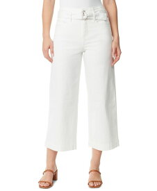 【送料無料】 グロリアバンデービルト レディース デニムパンツ ジーンズ ボトムス Women's Cropped Wide-Leg Belted Jeans Vintage White