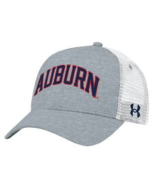 【送料無料】 アンダーアーマー メンズ 帽子 アクセサリー Men's Gray Auburn Tigers 2023 Sideline Trucker Adjustable Hat Gray