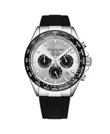 【送料無料】 ストゥーリング メンズ 腕時計 アクセサリー Men's Aqua master 4042 Quartz 42mm Chronograph Watch Silver