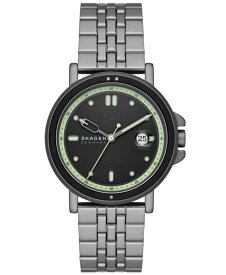 【送料無料】 スカーゲン メンズ 腕時計 アクセサリー Men's Signatur Sport Three Hand Date Gray Stainless Steel Watch 40mm Gray