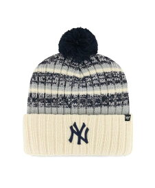 【送料無料】 47ブランド メンズ 帽子 アクセサリー Men's Natural New York Yankees Tavern Cuffed Knit Hat with Pom Natural