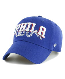 【送料無料】 47ブランド メンズ 帽子 アクセサリー Men's Royal Philadelphia 76ers Core Wordmark Clean Up Adjustable Hat Royal