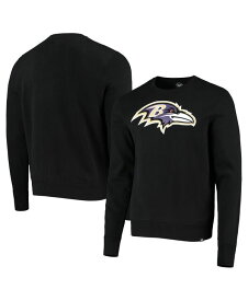 【送料無料】 47ブランド メンズ パーカー・スウェット アウター Men's Black Baltimore Ravens Team Imprint Headline Pullover Sweatshirt Black