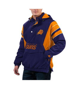�X�^�[�^�[ �����Y �A�E�^�[ �W���P�b�g�E�u���]�� �p�[�J�[ �W���P�b�g Starter Men's Purple Phoenix Suns Home Team Hoodie Half-Zip Jacket Purple �p�[�v��