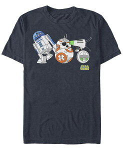 �t�B�t�X�T�� �����Y �g�b�v�X T�V���c Fifth Sun Men's Star Wars The Rise of Skywalker Droid Party Short Sleeve T-shirt Navy �l�C�r�[