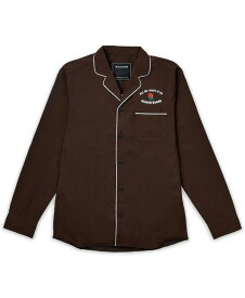 【送料無料】 リーズン メンズ シャツ トップス Men's All We Trust Long Sleeve Woven Shirt Brown