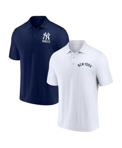 �t�@�i�e�B�N�X �����Y �g�b�v�X �|���V���c ���S Fanatics Men's Navy White New York Yankees Two-Pack Logo Lockup Polo Shirt Set Navy White �z���C�g