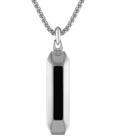 【送料無料】 ブロバ レディース 腕時計 アクセサリー Stainless Steel Gemstone Pendant Necklace 24" + 2" extender Silver Tone