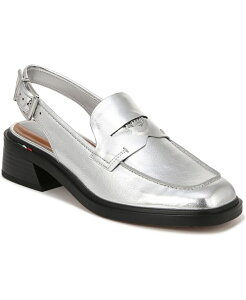 tRTg fB[X V[Y pvX [t@[ q[ Franco Sarto Women's Giada Slingback Low Heel Loafers Silver Faux Leather Vo[