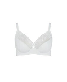 【送料無料】 アベニュー レディース ブラジャー アンダーウェア Women's Embroidered Full Support Underwire Bra - white White